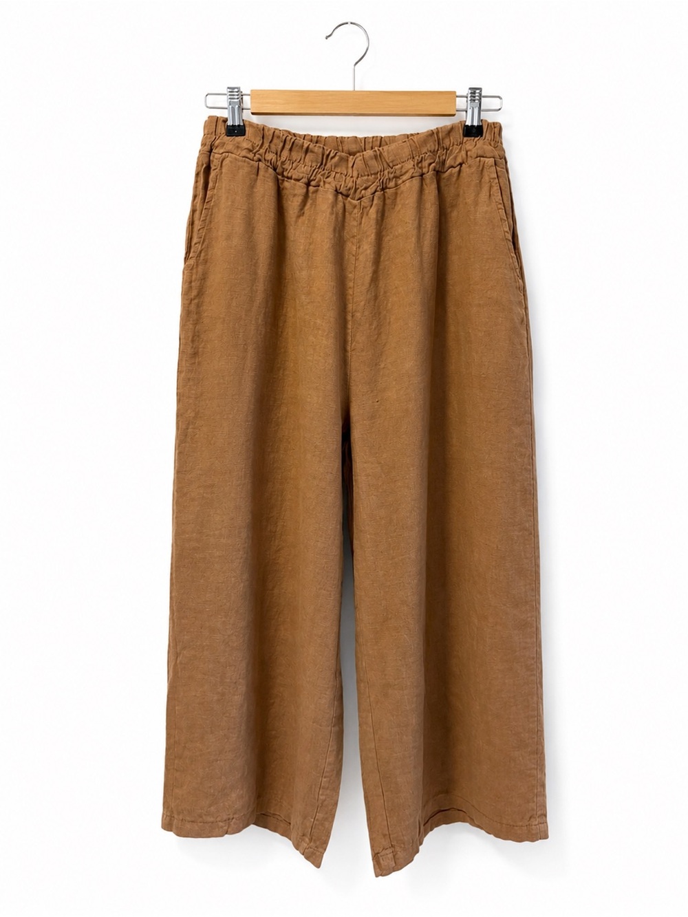 NWT Splendid Iris Linen Wide Cropped Pants, Size XL